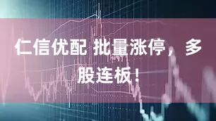 仁信优配 批量涨停，多股连板！